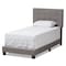 Baxton Studio Brookfield Modern Light Grey Twin Size Bed 138-7595 - alternate 1
